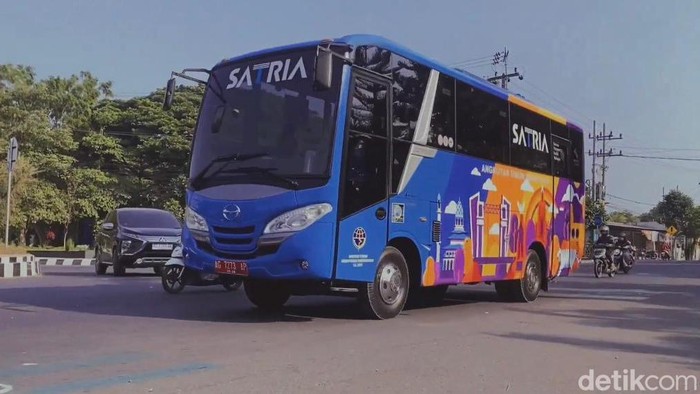 Bus Satria yang akan beroperasi gratis bagi masyarakat di Kota Kediri.