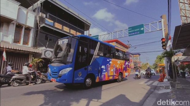 Bus Satria yang akan beroperasi gratis bagi masyarakat di Kota Kediri.