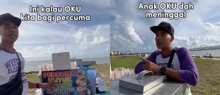 Haru! Ini Alasan Penjual Beri Es Krim Gratis ke Orang Berkebutuhan Khusus