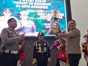 500 Anak di Surabaya Berlomba Jadi Pocil di Hari Lalu Lintas Bhayangkara
