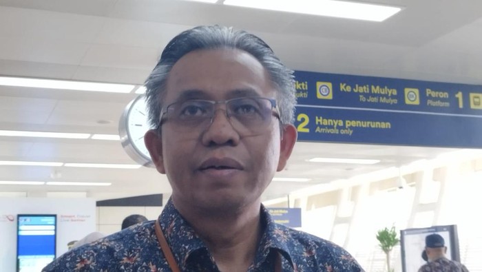 Kepala Humas LRT Jabodebek, Kuswardojo (Kurniawan/detikcom)