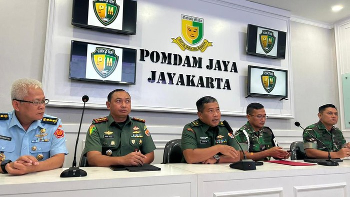 Konferensi Pers Pomdam Jaya (Kadek/detikcom)