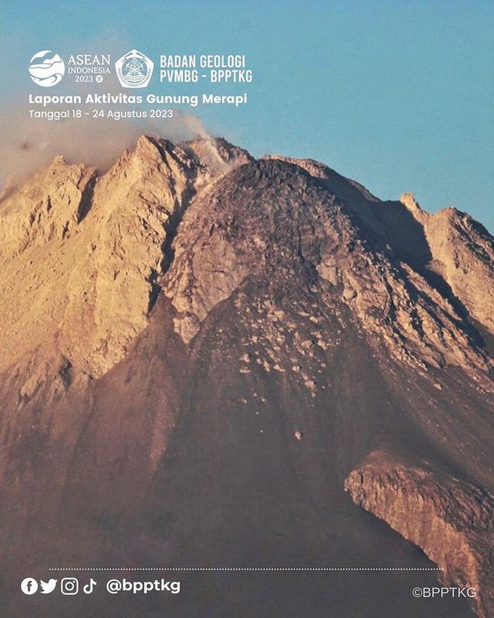 Kubah lava Gunung Merapi