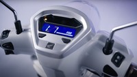 Bicara fitur, New Honda Giorno+ telah dibekali sistem pengereman ABS (Anti-lock Braking System) di roda depan, sistem smart key, lampu-lampu full LED, port pengisian USB, serta panel instrumen full digital. Foto: Dok. AP Honda Thailand
