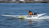 Lomba perahu ketinting ini diikuti oleh 173 peserta dari sejumlah daerah di Sulawesi dan Kalimantan.  