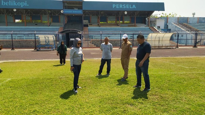 PT LIB inspeksi Stadion Surajaya Lamongan