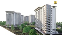 Ini adalah potret terbaru fasad luar tower rusun buat PNS di IKN. Kementerian PUPR tengah membangun 47 tower rusun bagi PNS dan pegawai Pertahanan Keamanan di IKN. Foto: Dok. Kementerian PUPR