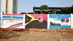 Sambut KTT ASEAN 2023, Jalan Taman Mini Dihiasi Mural