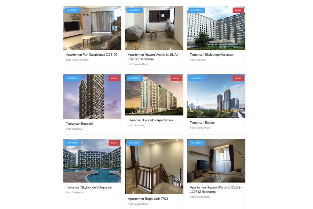 Unit apartemen sitaan BLBI yang disewakan oleh LMAN. (Dok. aesia.kemenkeu)
