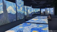 Ini adalah karya Van Gogh yang paling fenomenal, Starry Night. (bonauli/detikcom)
