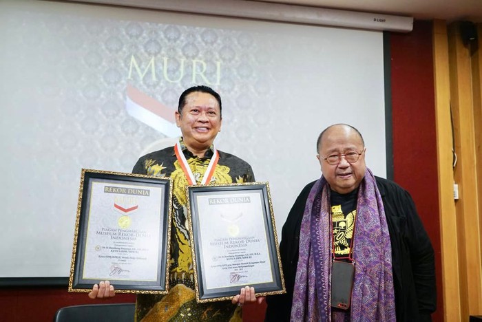 Bamsoet Raih 2 Rekor MURI, Tulis 31 Buku dan Aktif Respons Isu Kenegaraan