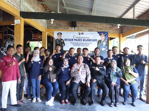 Polisi Bojonegoro Galakkan Cangkrukan dengan Warganet Jelang Pemilu
