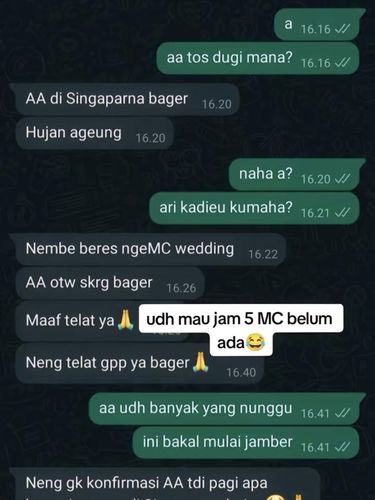 Viral Bikin Emosi, Curhat Pengantin Siraman Jelang Magrib karena MC Telat