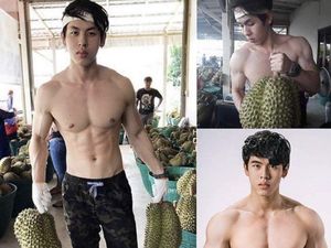 Jangan Salfok! Ini 10 Aksi Penjual Durian Kekar dan Tampan