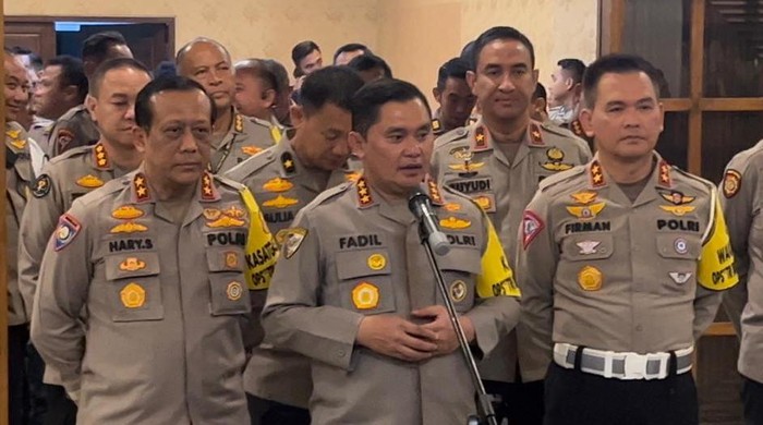 Kabaharkam Polri Komjen Fadil Imran memimpin tactical floor game untuk mengamankan KTT Asean.