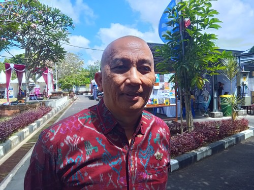 Kepala Dinas Tenaga Kerja dan ESDM Bali Ida Bagus Setiawan ditemui detikBali di kantornya, Jalan Puputan, Renon, Denpasar, Rabu (30/8/2023). (Aryo Mahendro)
