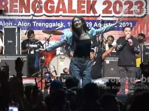 Kesalnya Happy Asmara Saat Tahu Penonton Konser di Trenggalek Ricuh