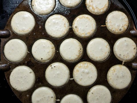 Proses mamasak poffertjes