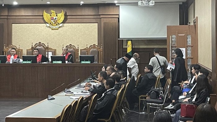 Sidang Lukas Enembe pada Rabu (30/8)-(Silvia-detikcom)