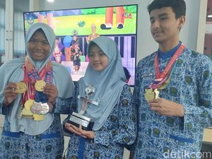 Bangga! 3 Pelajar SMP Muhammadiyah 2 Taman Raih Medali Emas-Perak