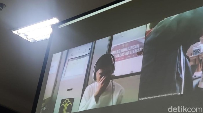 Suasana sidang kasus mutilasi dengan terdakwa Heru Prastiyo di PN Sleman, Rabu (30/8/2023).