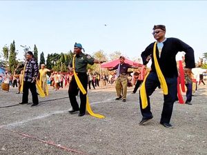 Ratusan Warga Nikmati Gamelan Tari Beksan yang Digelar Massal di Lamongan
