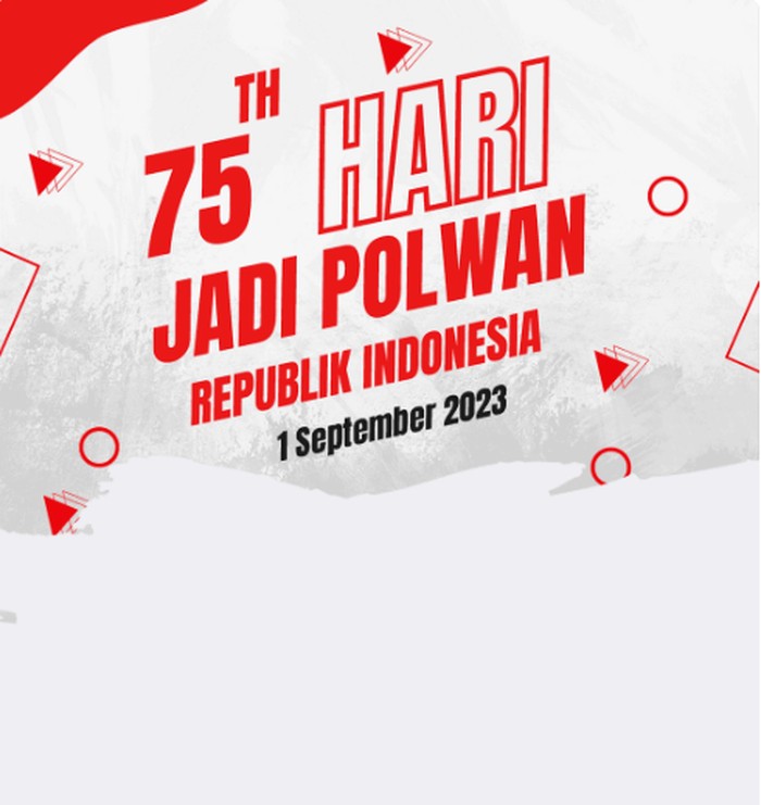 Twibbon HUT Polwan 2023