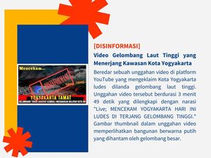 Kominfo DIY Tepis Kabar Jogja Ludes Dihantam Gelombang Tinggi: Hoax!