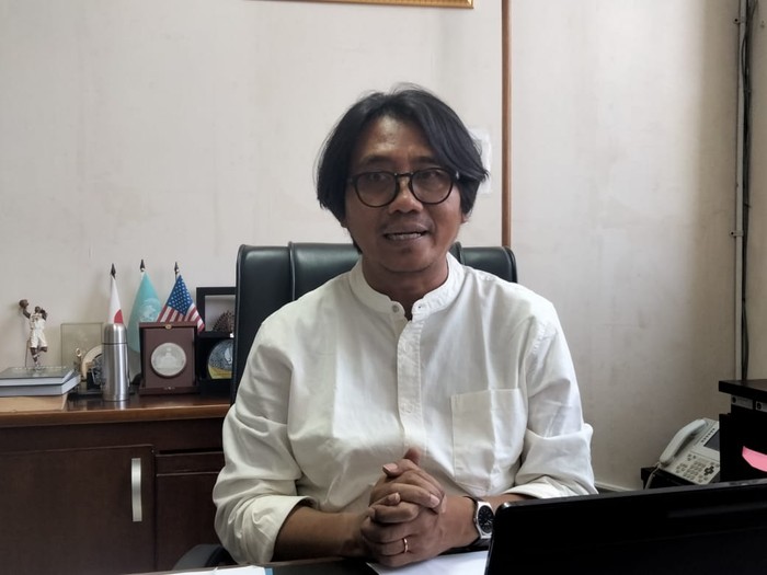Wakil Rektor (WR) I Undiksha Bidang Akademik dan Kerjasama Gede Rasben Dantes di Buleleng, Bali, Rabu (30/8/2023). (Made Wijaya Kusuma)