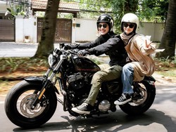 10 Foto Gaya Natasha Rizky Dibonceng Moge, Dikira Sama Cowok Ternyata...