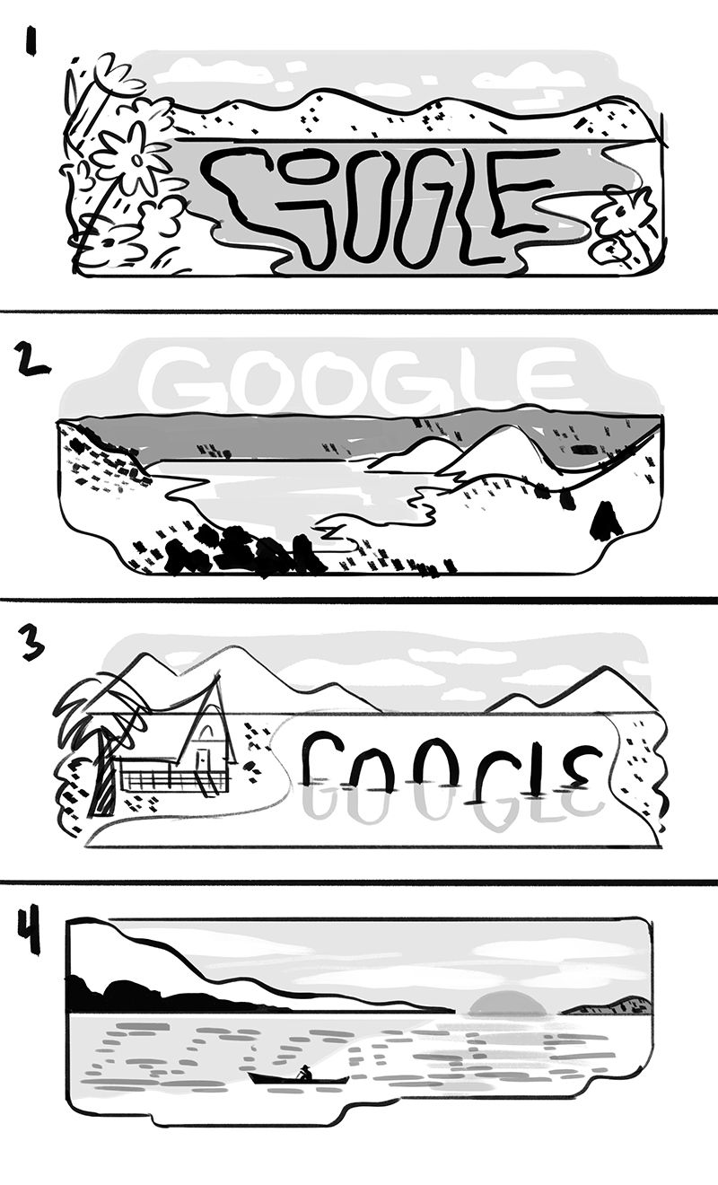 Google Doodle Danau Toba