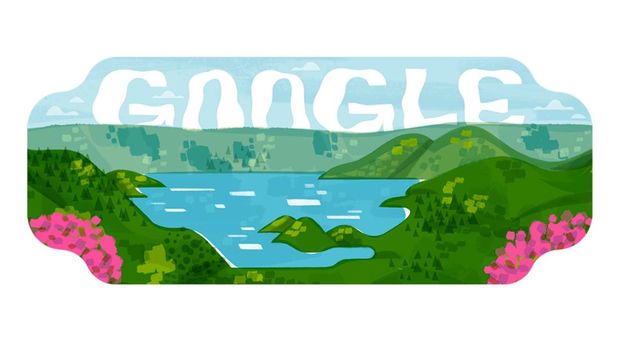 Google Doodle Danau Toba