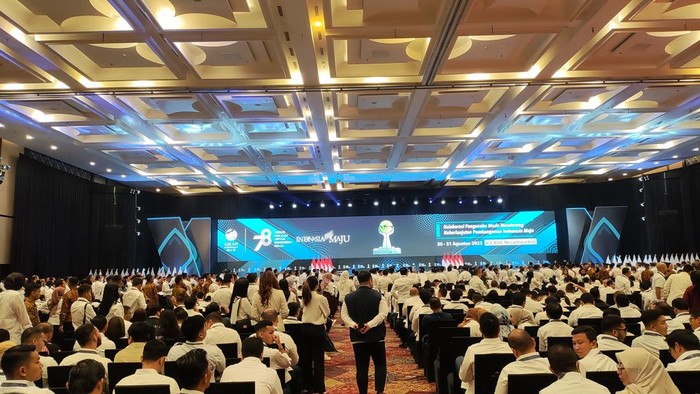 Jokowi Buka Rakernas ke-XVIII HIPMI di ICE BSD (Marlinda-detikcom)