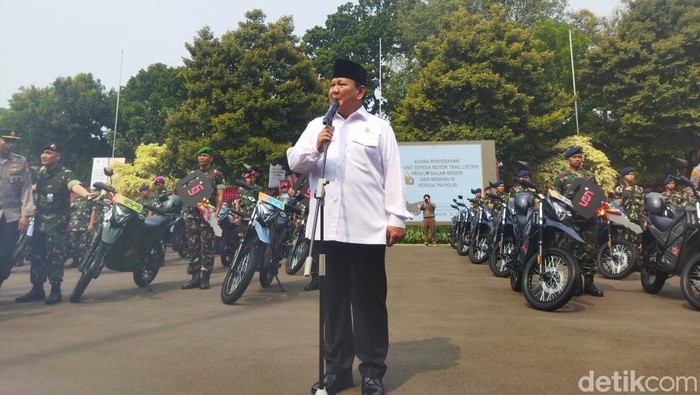 Menhan RI Prabowo Subianto (Kurniawan Fadhilah/detikcom)