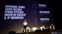 Ganjar berbicara soal tantangan ekonomi kreatif di Indonesia.
