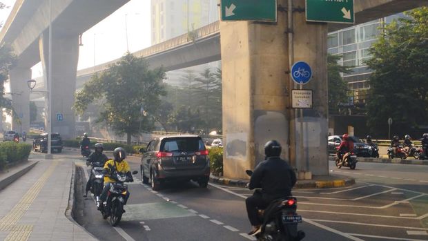 Motor Lawan Arah dan Masuk JLNT Casablanca