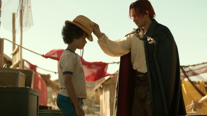 Cuplikan adegan di dalam serial One Piece Live Action di Netflix.