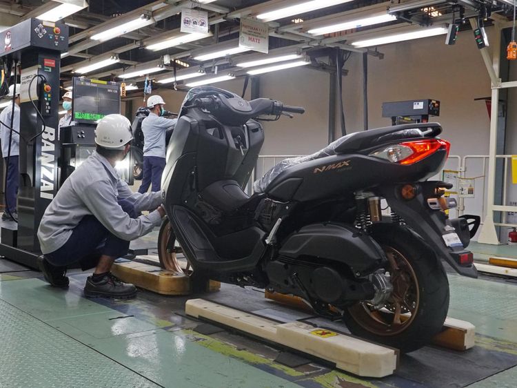 Intip Dapur Produksi Motor Yamaha, Tiap Jam Lahir 90 Unit Nmax Baru