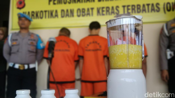 Pemusnahan obat terlarang dan narkoba di Majalengka.