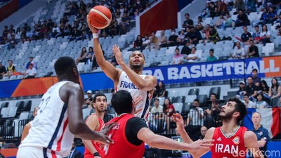 Prancis Bantai Iran 82-55 di FIBA World Cup 2023