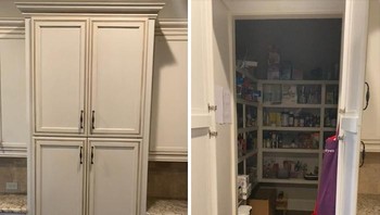 Ternyata di balik lemari ada perpustakaan rahasia. Foto: Bored Panda