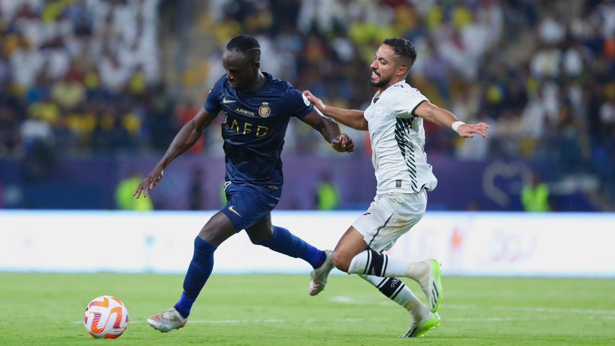 Sadio Mane di laga Al Nassr vs Al Shabab. (Foto: Twitter @AlNassr_EN)