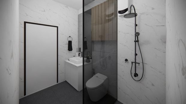 Sekat kaca kamar mandi/Ist