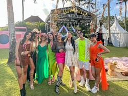 8 Potret Kemeriahan Pesta Ultah Luna Maya, Ada Konser Mini Lunachella