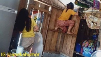 Rasanya ingin tahu meningkat ketika tetangga beli barang baru. Foto: Instagram/anekahumor