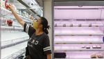 Topan Saola Bikin Rak di Supermarket Hong Kong Kosong Melompong