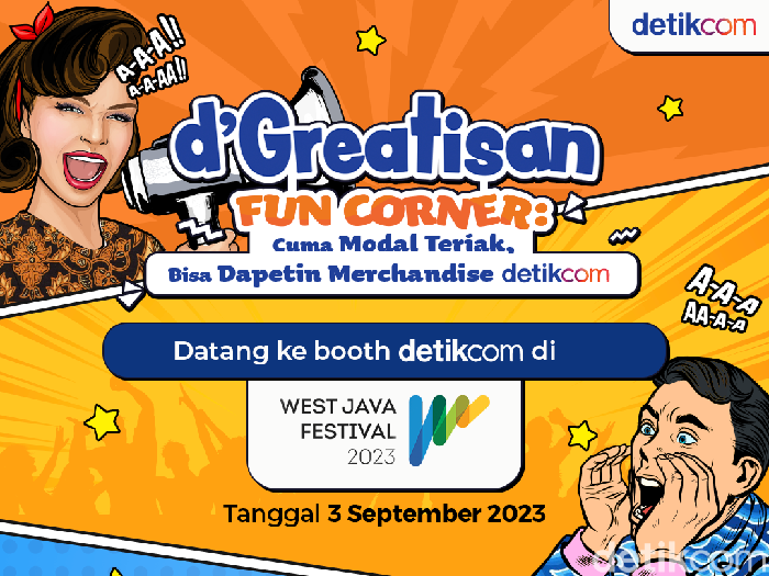 Booth detikcom di West Java Festival 2023.