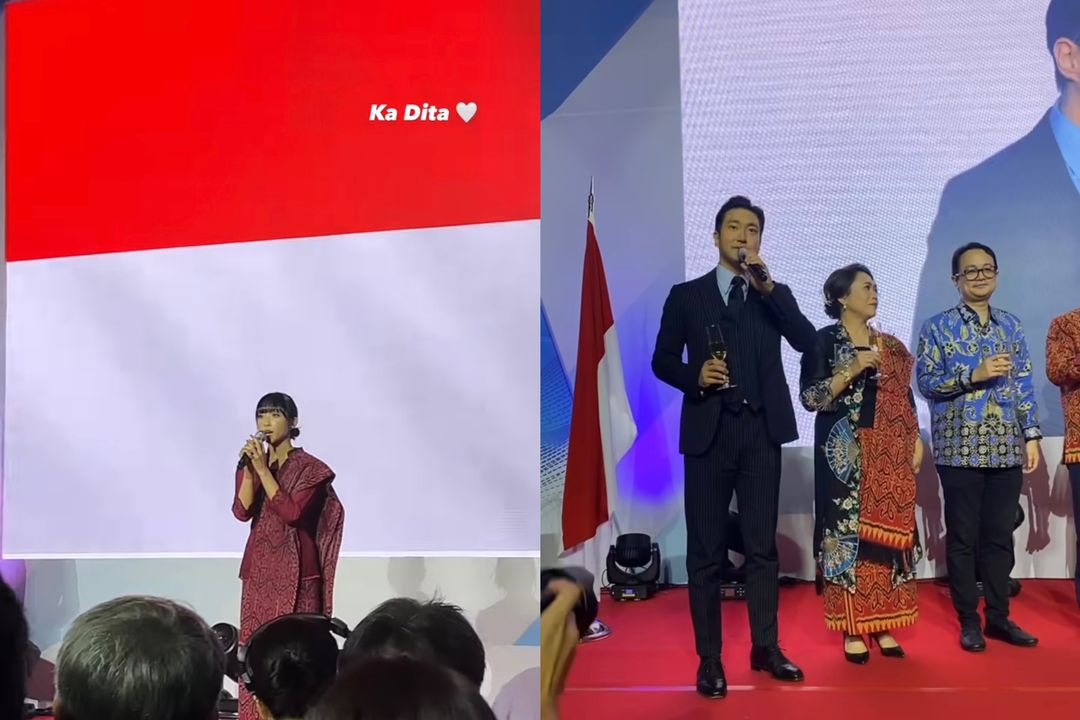 Dita Karang dan Siwon disandingkan di acara resepsi diplomatik Korea-Indonesia Dita Karang dan Siwon disandingkan di acara resepsi diplomatik Korea-Indonesia