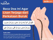 Infografis: Doa Agar Lisan Terjaga dari Perkataan Buruk
