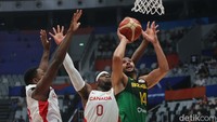 Kanada mencetak 24 poin, 9 di antaranya lewat Shai Gilgeous-Alexander, dan hanya memberi Brasil 11 poin, sehingga menutup paruh pertama dengan keunggulan 10 poin, 37-27. Pada kuarter ketiga, Brasil menipiskan jarak.